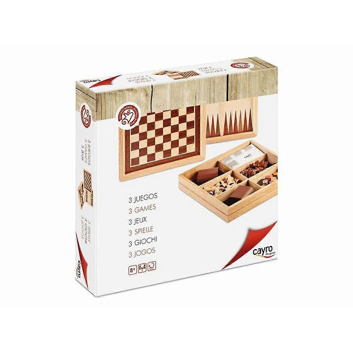 Set of 3 Board Games Cayro