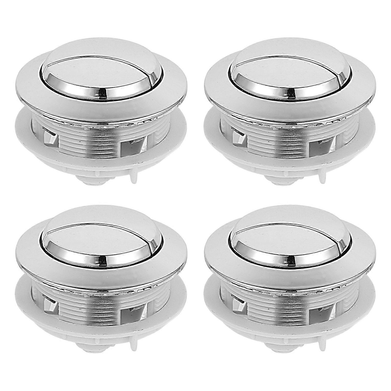 4Pcs Interruttore WC Acqua Pulsante Universale Sostituzione per Serbatoio WC Pratici Pulsanti WC