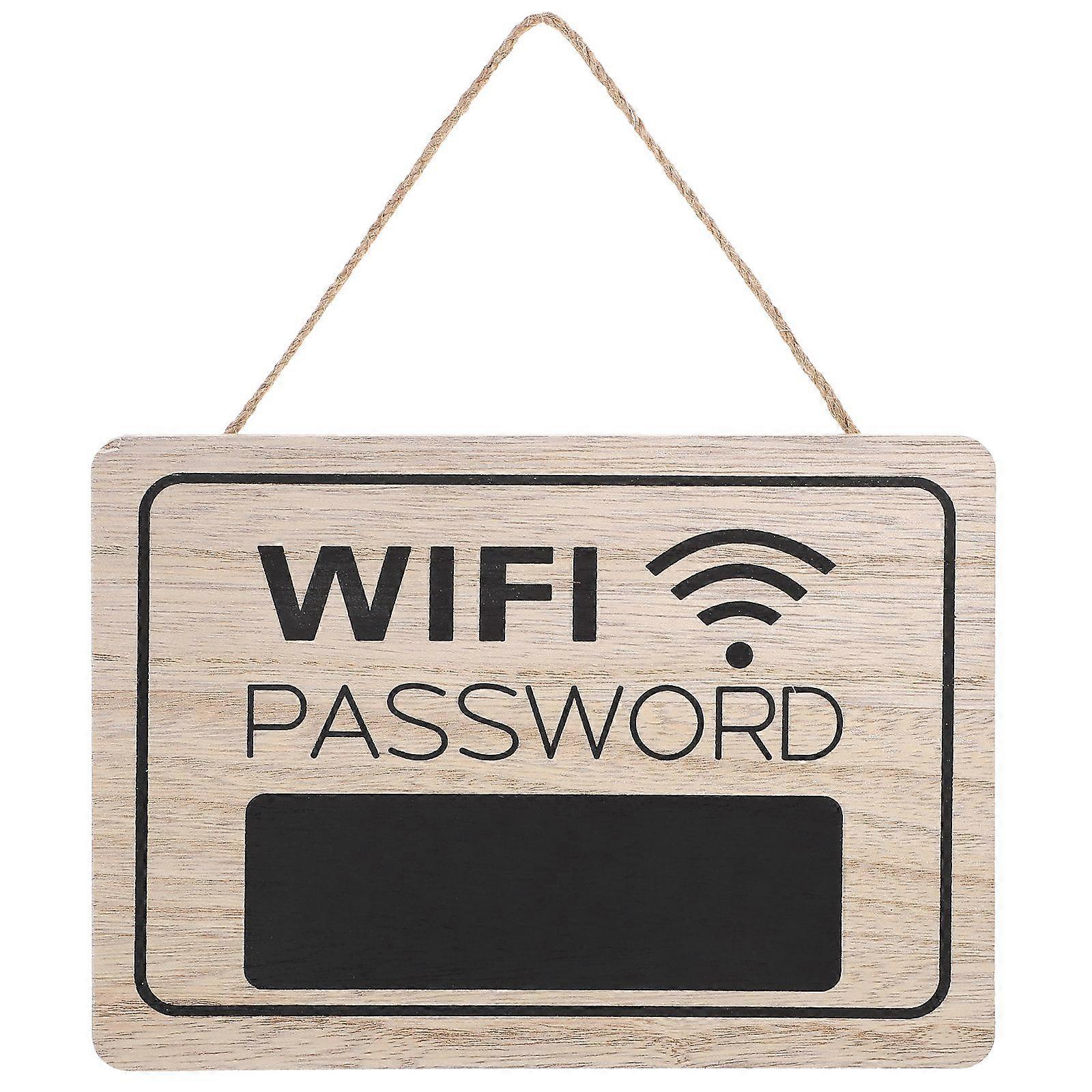 Wifi Sign Wifi Password Sign Træ Dørskilt Wifi Password Vedhæng til dør
