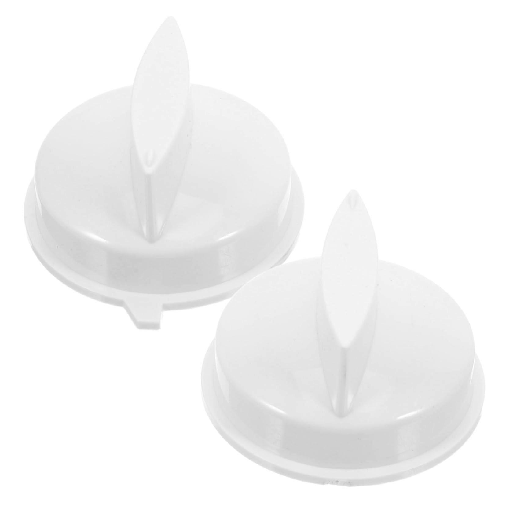 2 pieces microwave rotary knobs made of plastic, replaceable timer control for ovens, Dshaped, compatible with various kitchen appliances