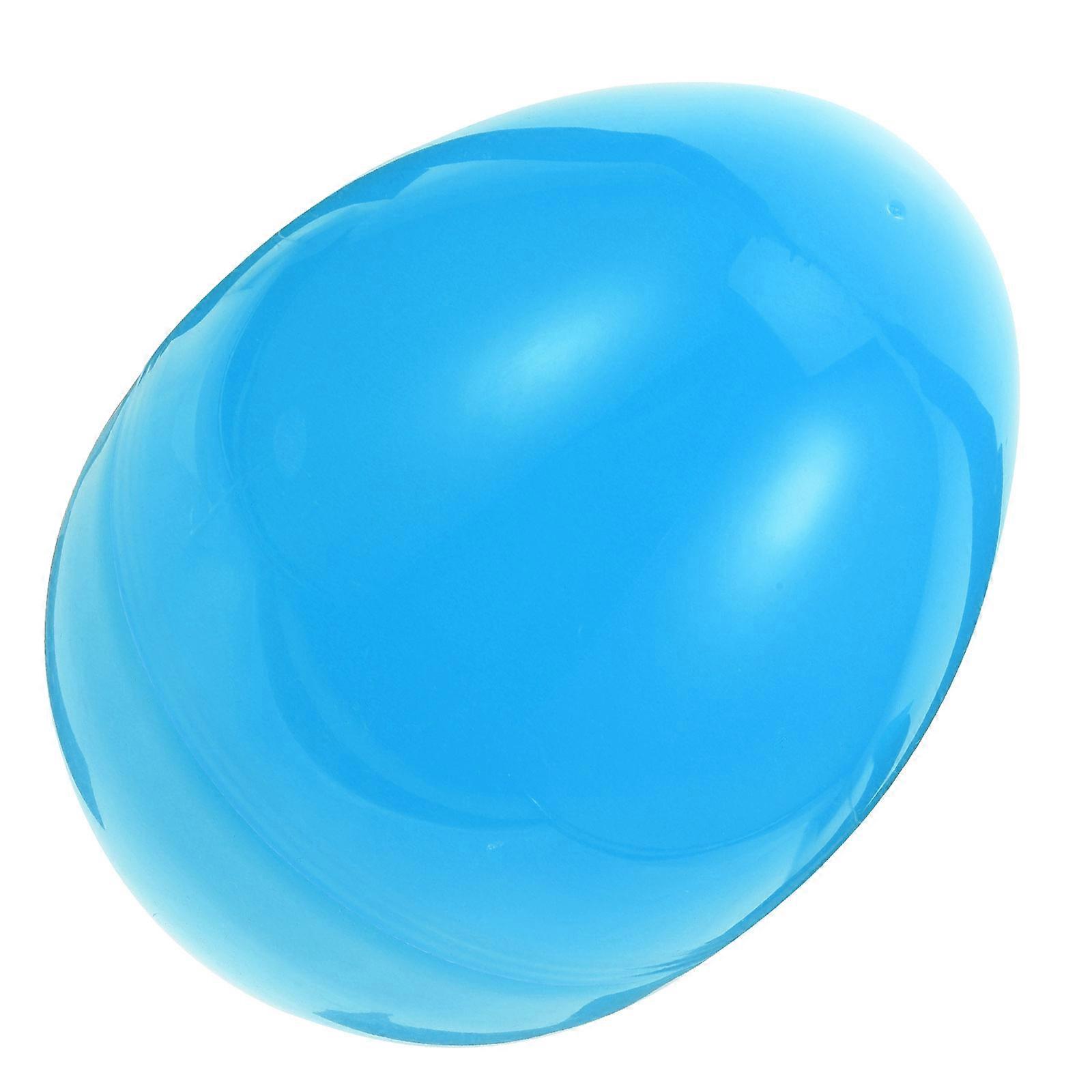 Easter Egg Shaped Container Plastic Decorative Egg Holder Party Storage Box 30.50X21.50X21.50cm Blue 1Set