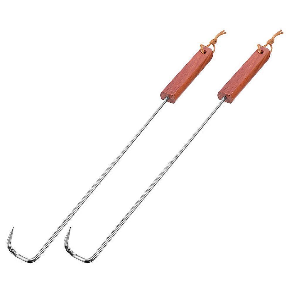 Portable BBQ Meat Fork with Stainless Steel for Outdoor Use Assorted Color Lightweight and 2 pcs