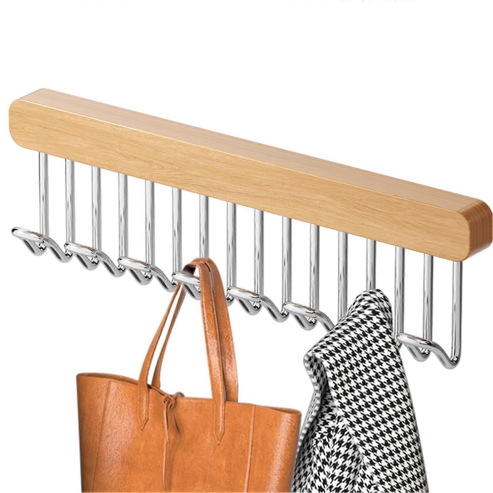 Drawer Bell for Closet Organizer, 8 Hook Hanger for Belts and Bras, Space Saving Right Pull Style, Durable Design