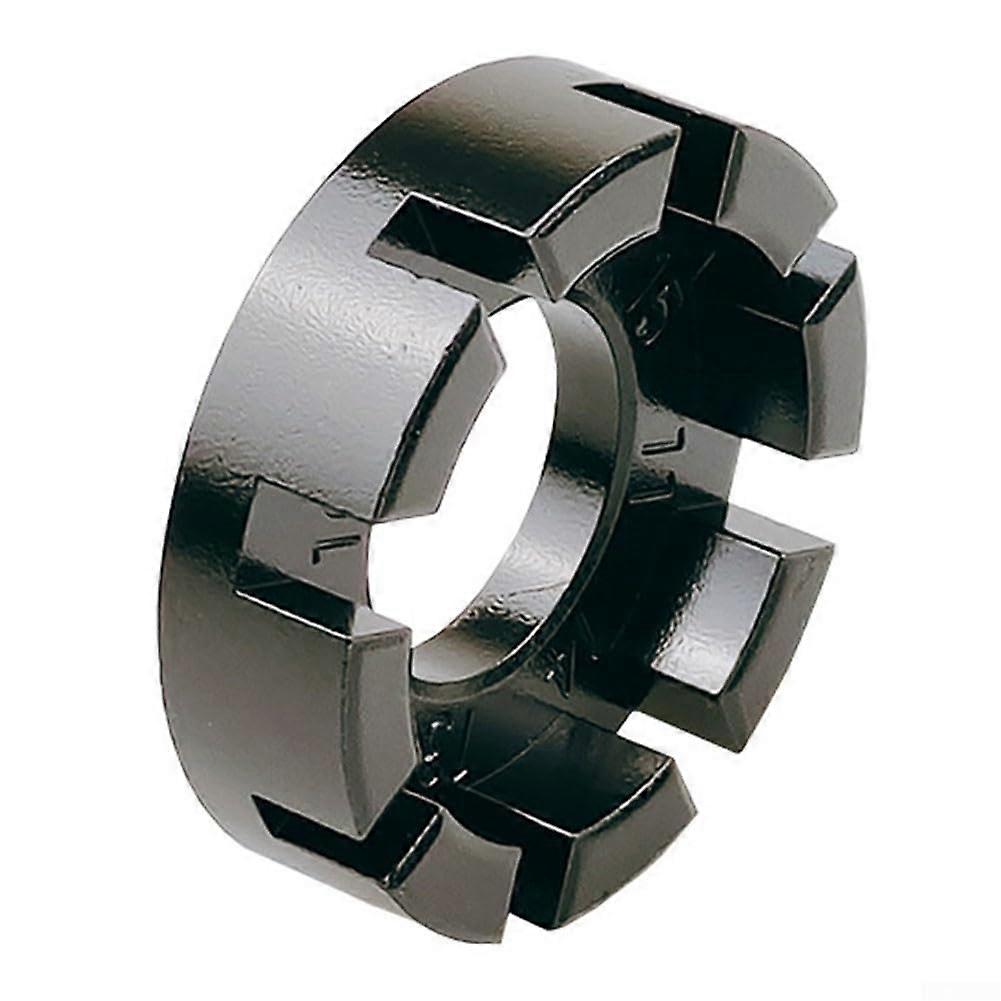 Spoke Wrench 8-Way Design, Chromed Bicycle Rim Adjustment Tool For 10G And 15G Spokes