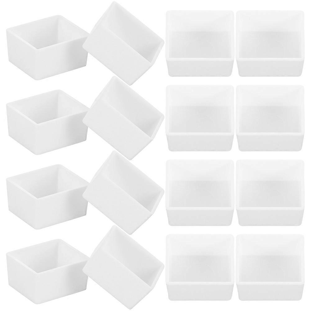 75pcs Empty Watercolor Half Pans for Storage Durable Reusable White Color