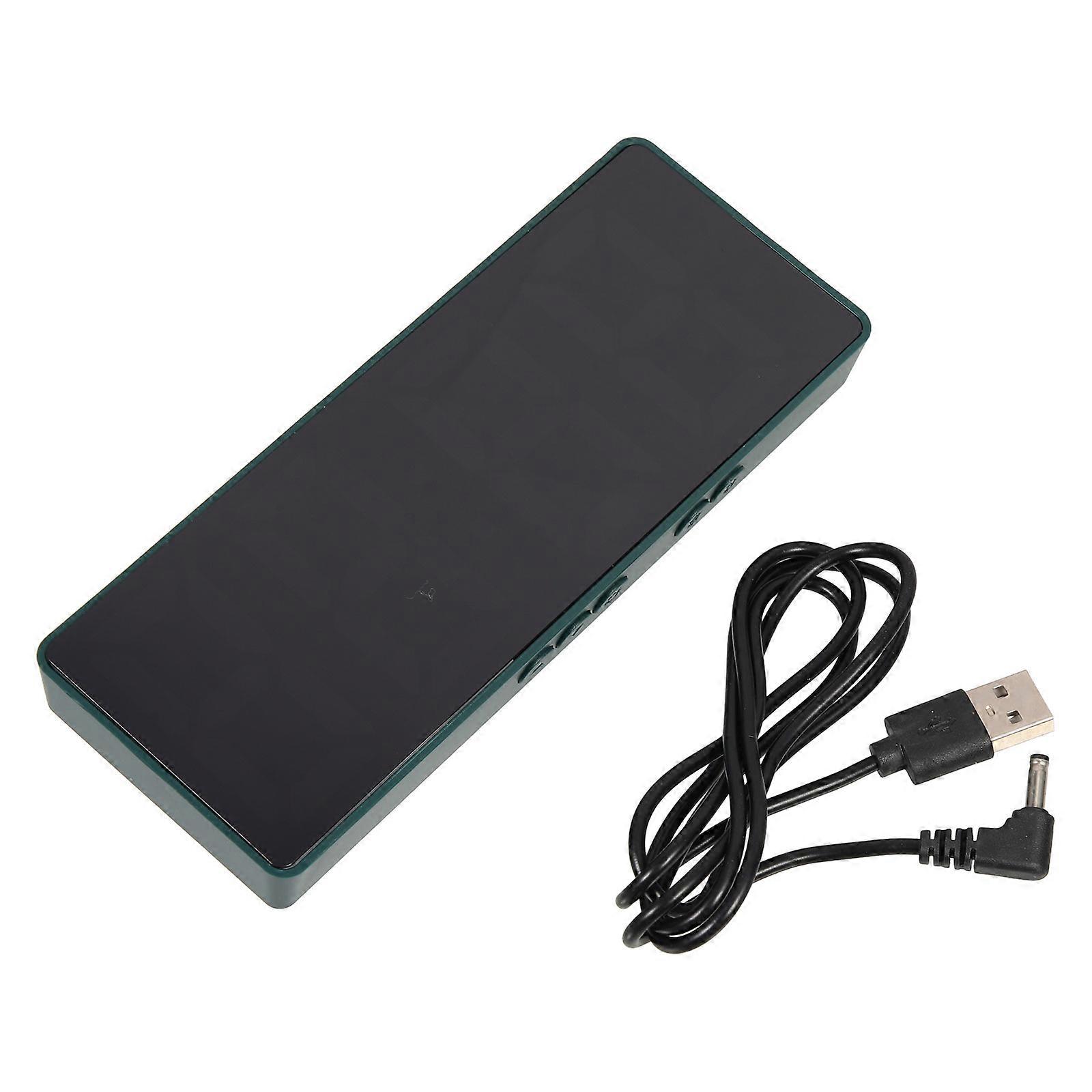 Small Digital Alarm Clock Rectangular Home Decor Plastic Temperature Display 1Pack