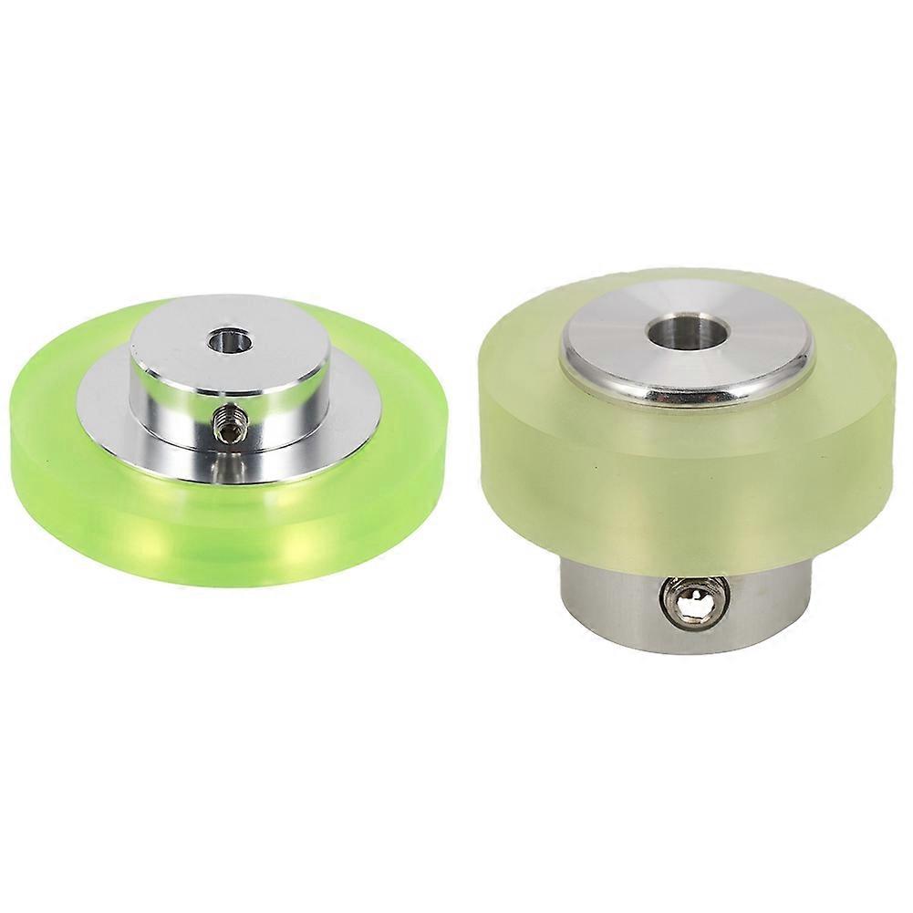 2Pcs Aluminum Polyurethane Industrial Encoder Wheel Measuring Wheel for Measuring Rotary Encoder - 2