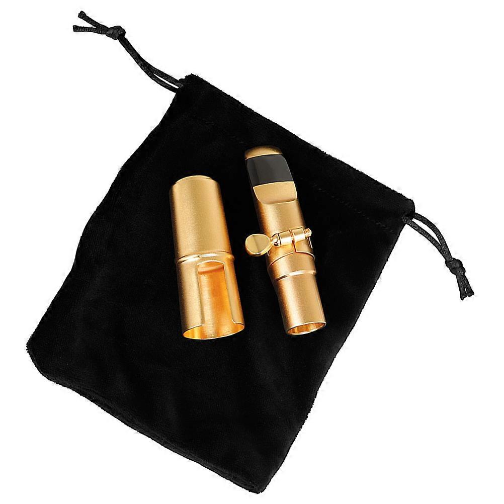 Saxophone Instrument Accessory Professional Alto Sax Mouthpiece Golden Color Durable 1Set