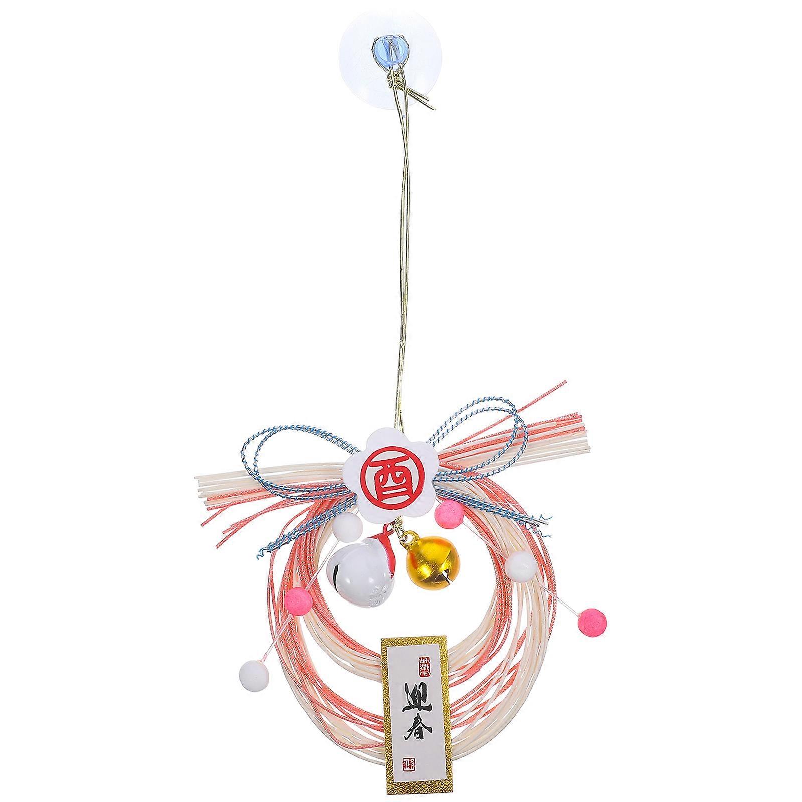 It sounds like you're describing a product listing or looking to refine a product title/description for a **Japanese style straw woven wreath