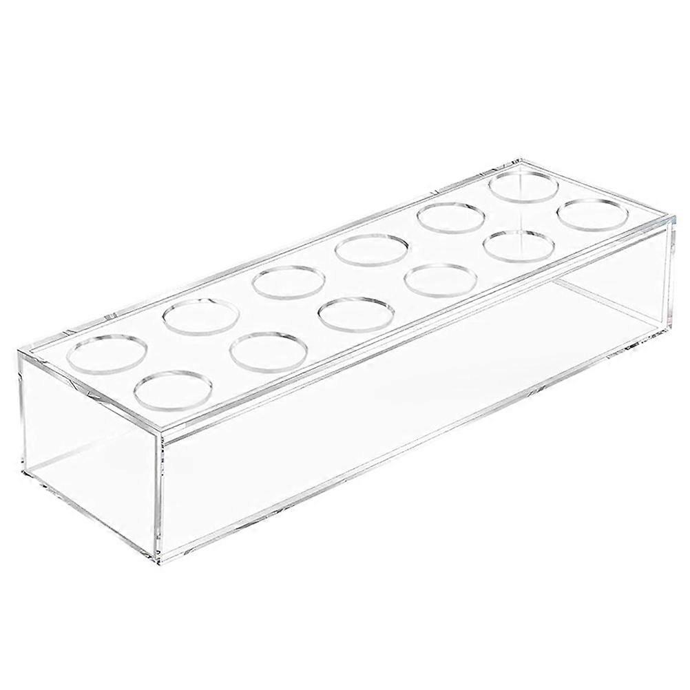 Floral Arrangement Vase Clear Flower Container Sturdy Acrylic Flat Bottom for Dining Table 1Set