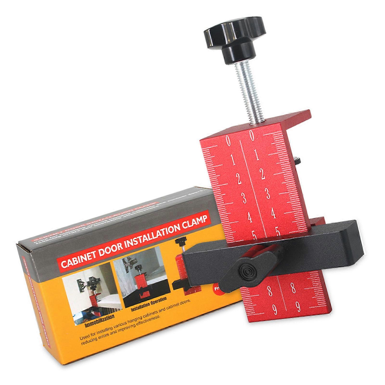 Practical Cabinet Door Hardware Mounting Jig Adjustable Length Drilling Guide for Accurate Installation Designs Multicolor