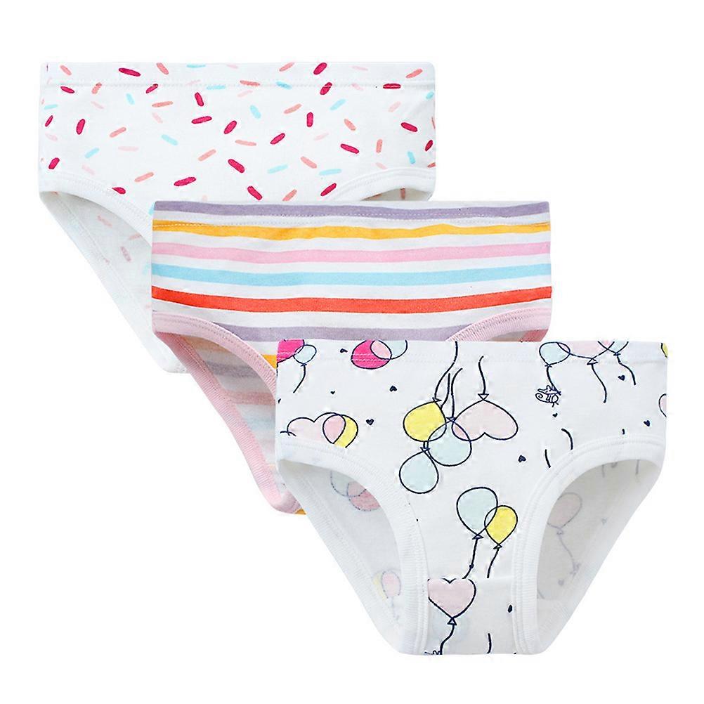 Cartoon Cotton Briefs Comfortable Underpant for Little Girls Kids Ice Cream Combination 6Set