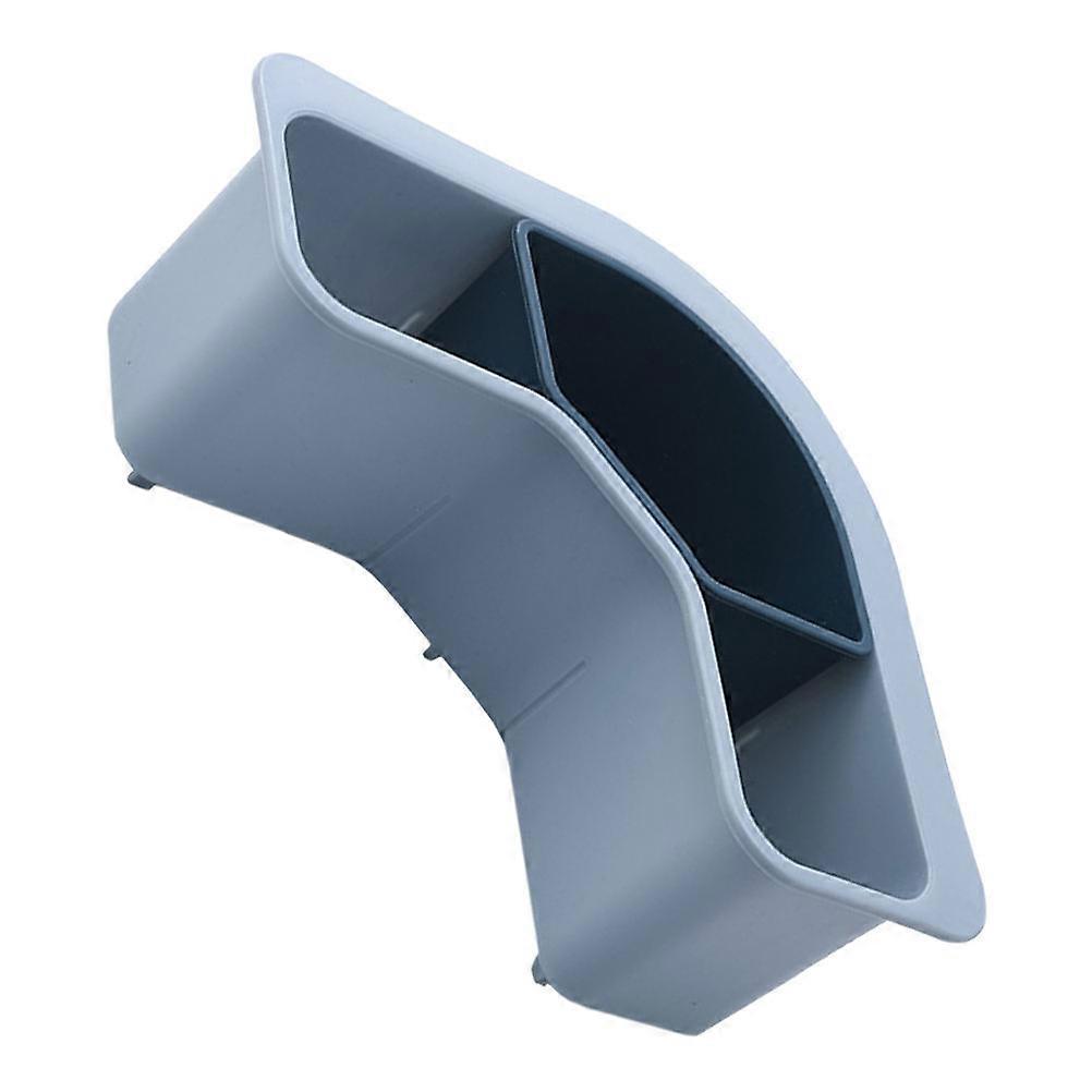 Sink Food Drainer Attachment Multi Functional Drain Rack Simple Design Kitchen Use 32X10X9CM Blue PP 1Pcs