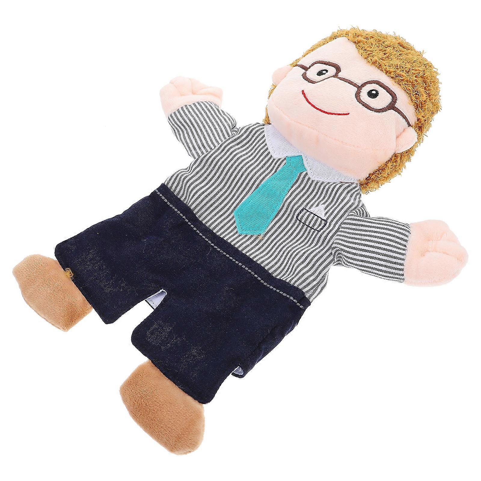 Father Storytelling Toy Hand Puppet For Kindergarten Learning Interactive Play Experience 1Pcs