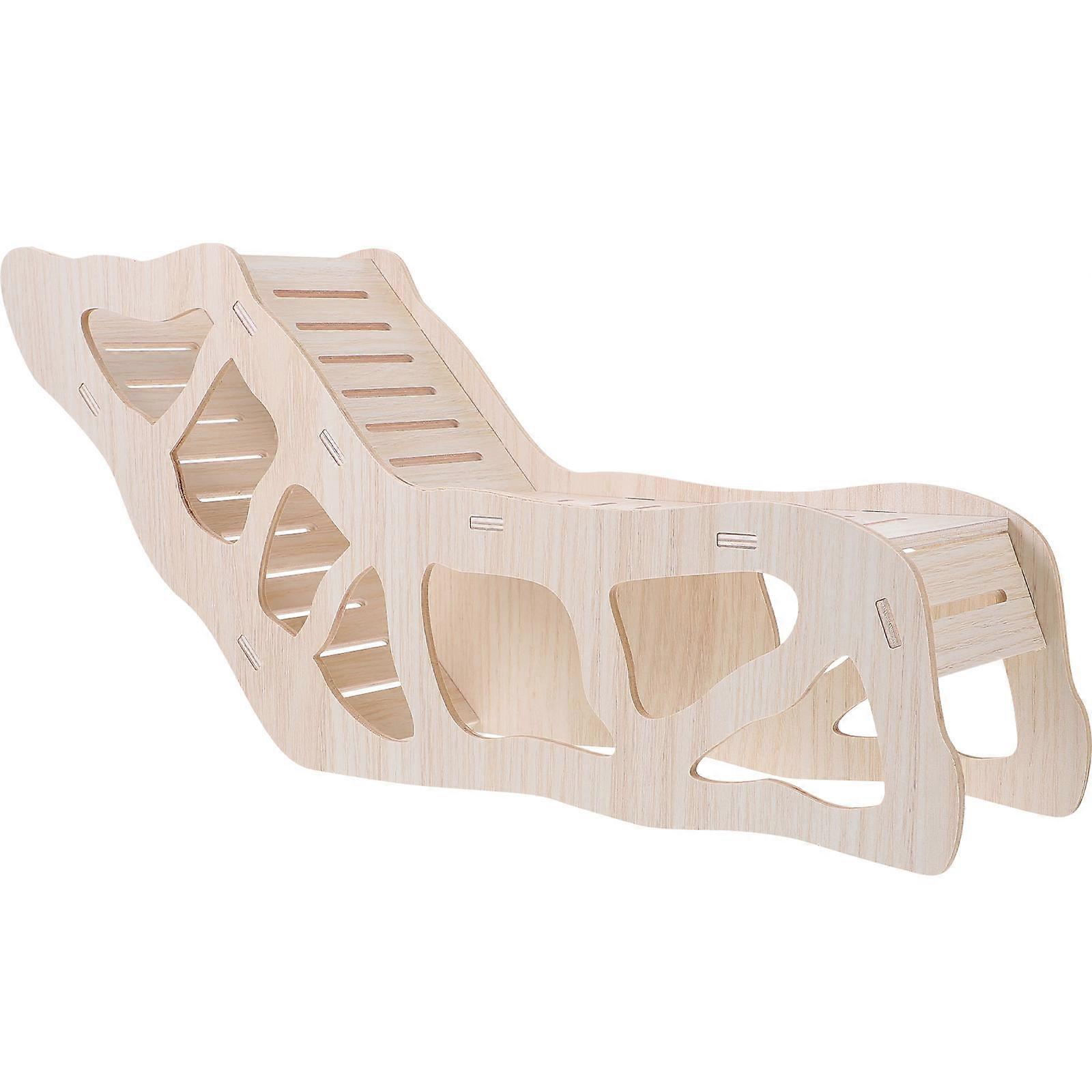 Wooden Climbing Ladder for Guinea Pigs and Hamsters – Durable, Easy to Clean Habitat Decor and Hideout