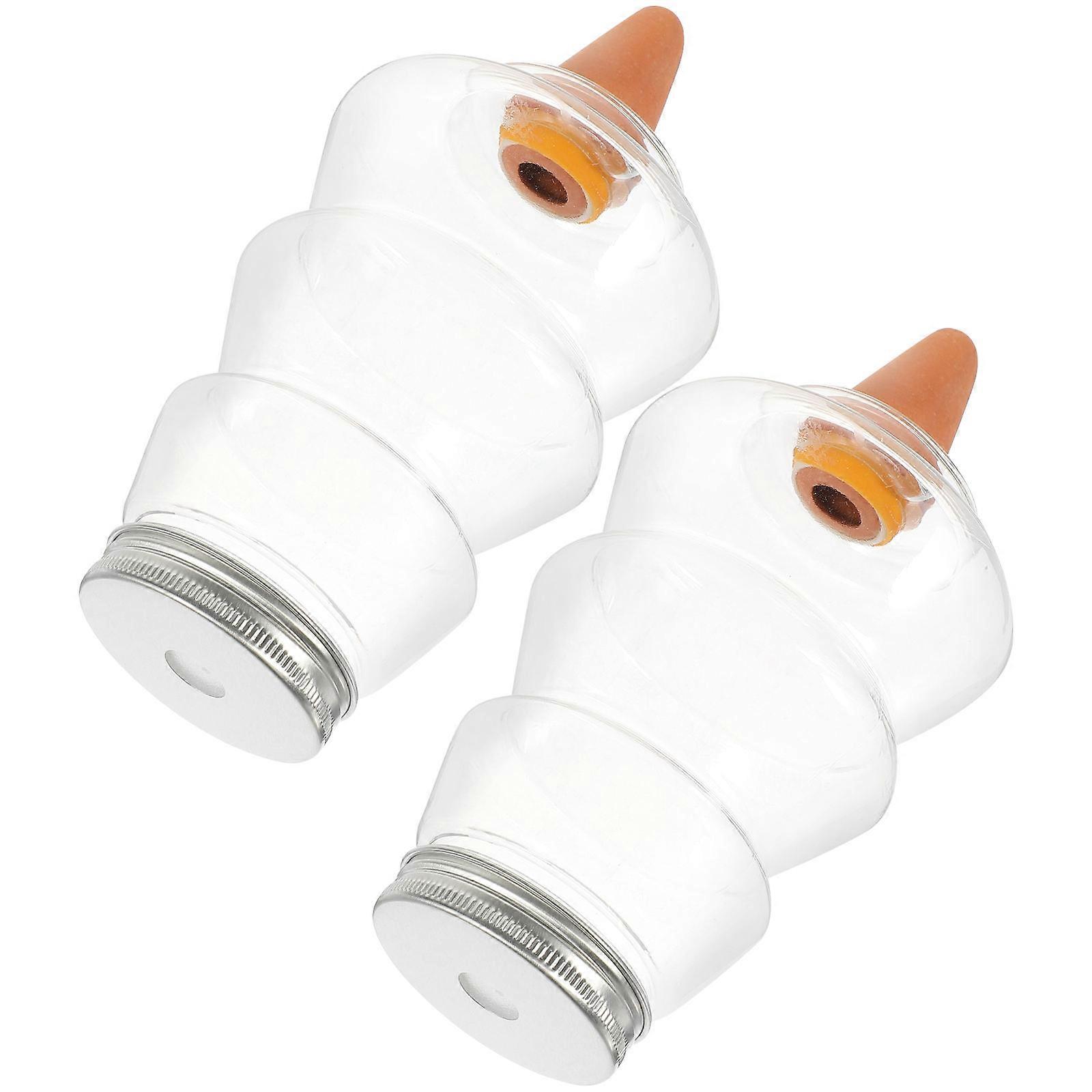 2Pcs Creative Shaped Self Watering Device for Garden Plants with Watering Dropper Tool