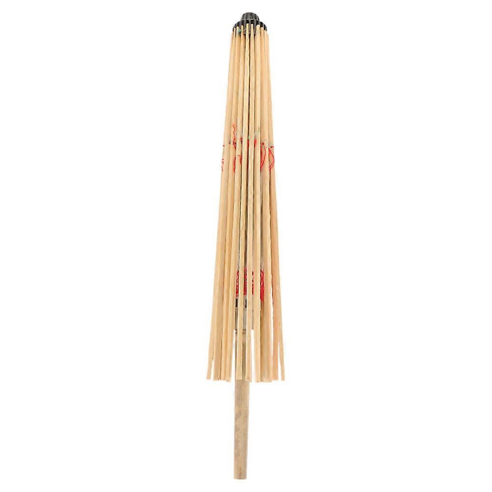 Beige Bamboo Paper Umbrella Support Frame for Repairing and Replacing Durable Folding Umbrella Holder