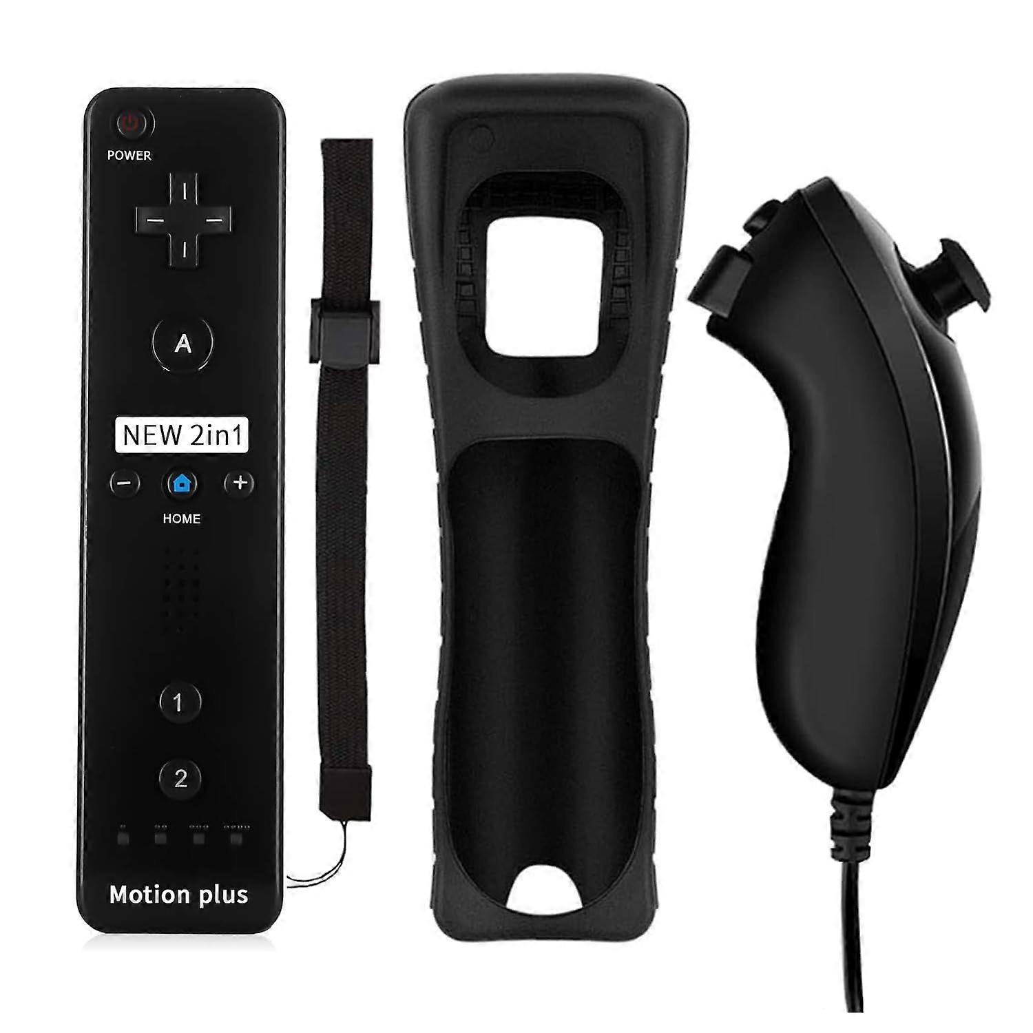 2025 Latest Wii Nunchuck Remote Control with Motion Plus Function, Compatible