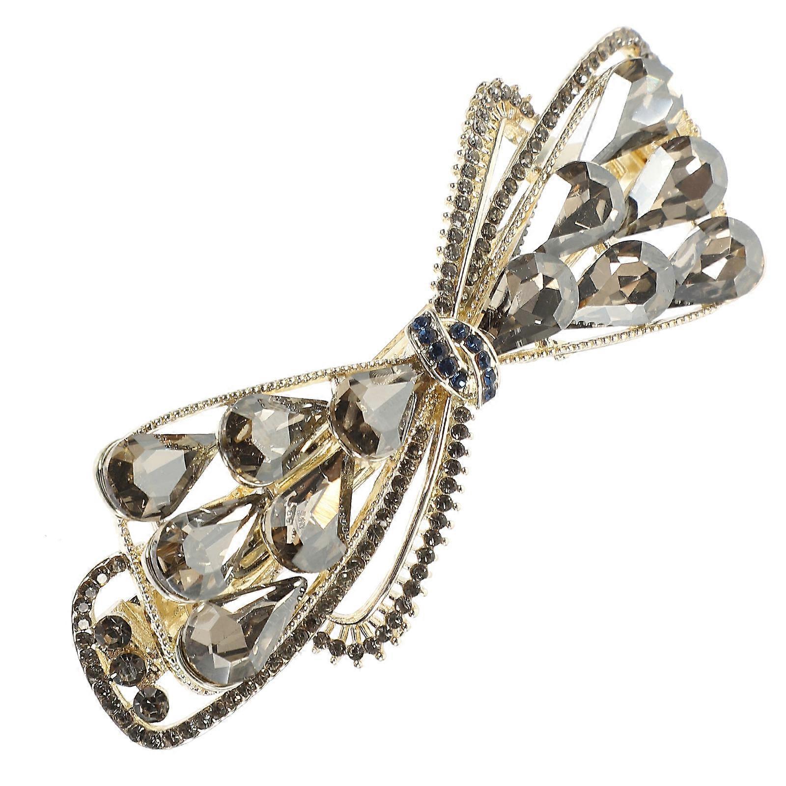 برالتي حجر الراين الشعر كليب للنساء لامع سبائك المضرب متين وقوي 1.5 بوصة