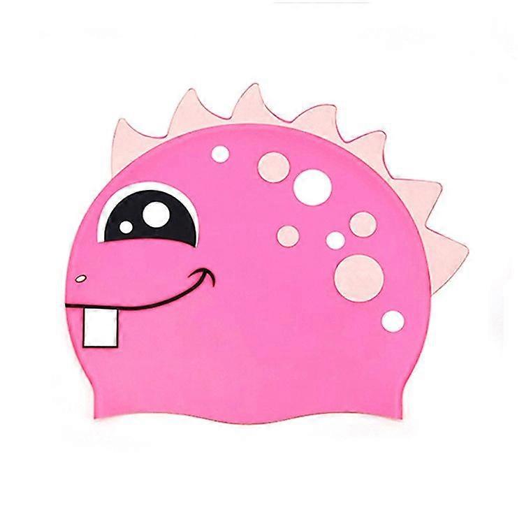 Children Cartoon Dinosaur Comfortable Silicone Swimming Cap