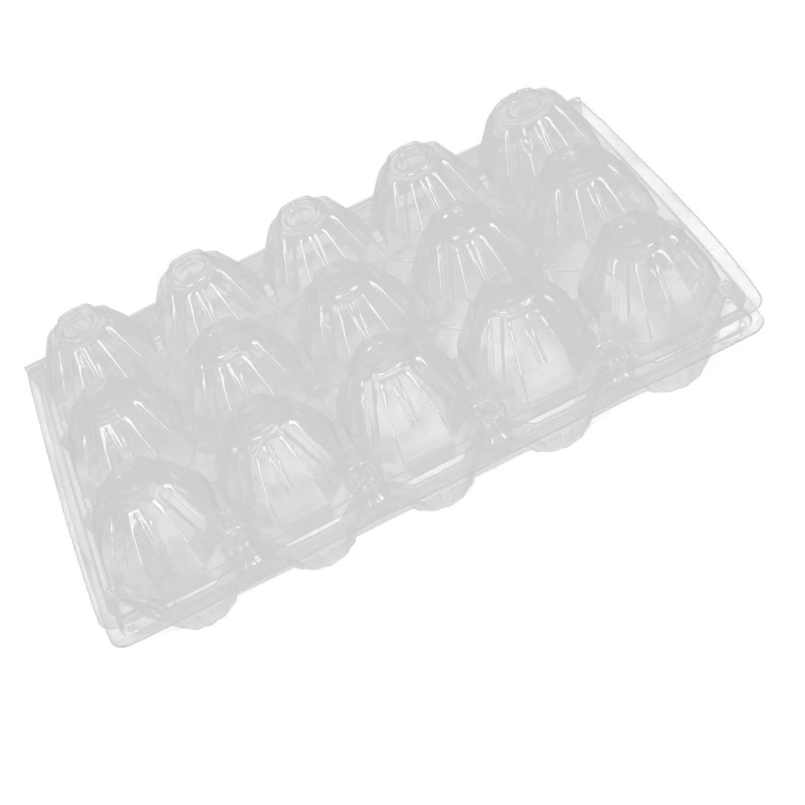 Egg Box Transparent Plastic Egg Boxes For Outdoor Camping Storage 10Pcs