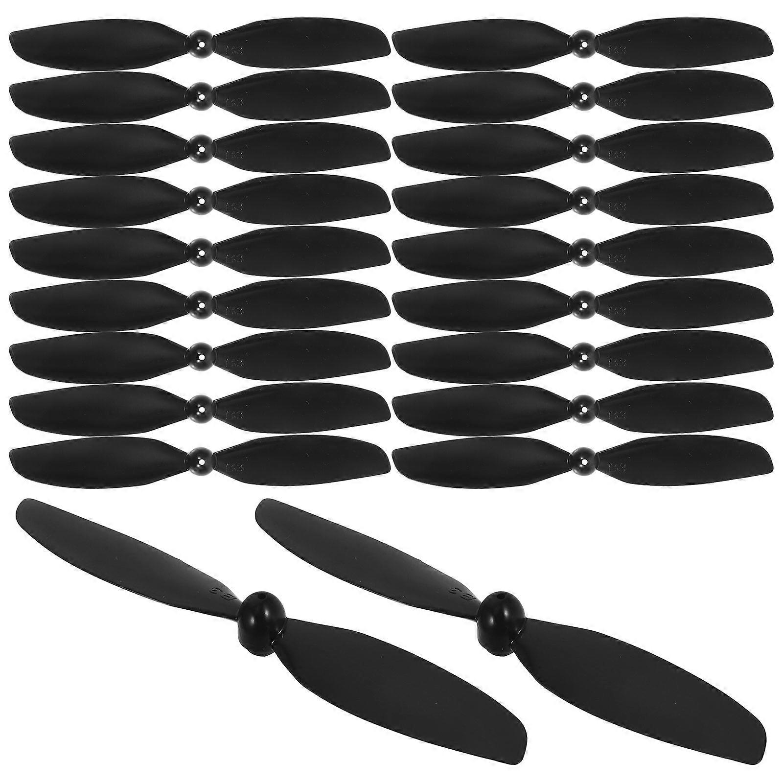 10 Pairs Black ABS Plastic Propellers for Drone Ideal Replacement Parts Elevates Flying Experience