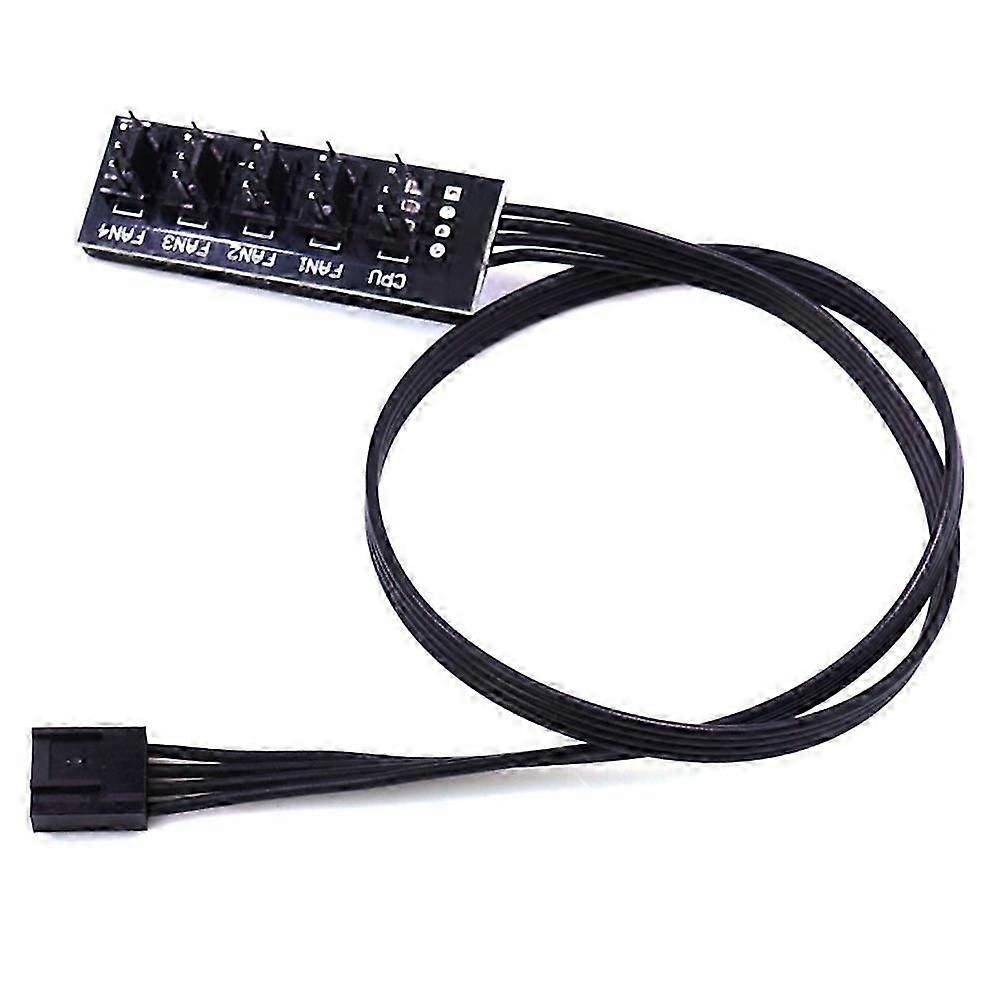 40cm 1 to 5 4-Pin Molex TX4 PWM Fan CPU HUB Splitter PC Case Chasis Cooler Extension Cable Adapter C