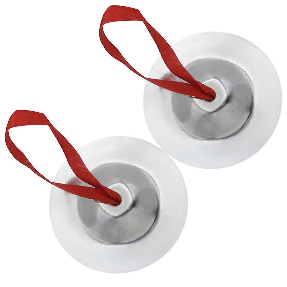 Percussion Instruments Traditional Cymbal Silver Iron Musical Instrument For Kids Dance Performance 1 Pair