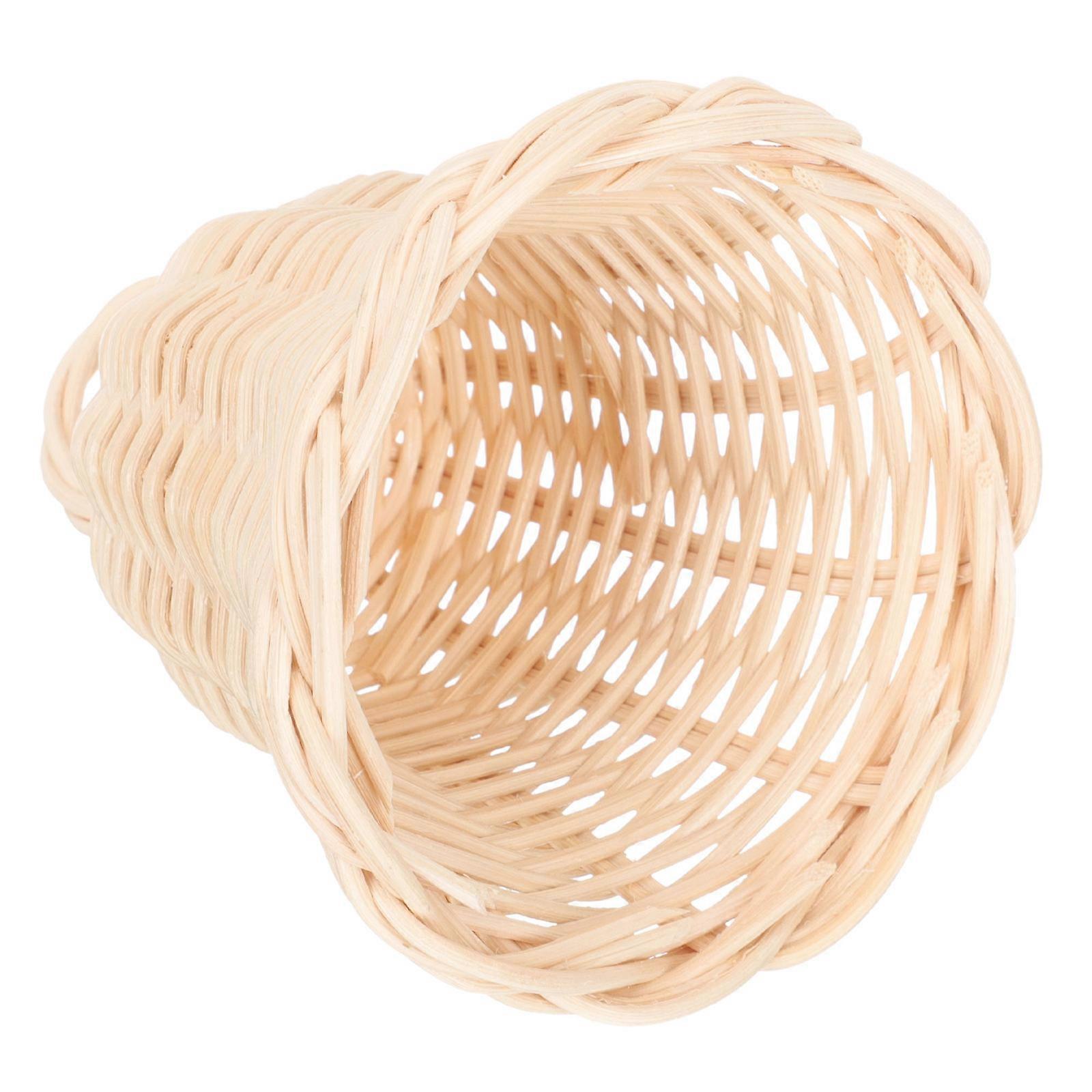 Ivory Rattan Bell Ornament Crafted For Christmas Tree Decor And Window Decoration With 1Pcs Functionality