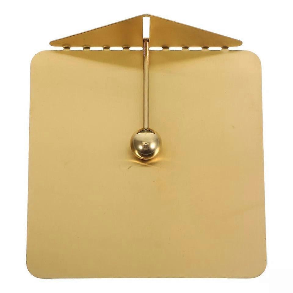 Flat Napkin Holder, Tabletop with Weighted Arm, Rustic Metal Square Design