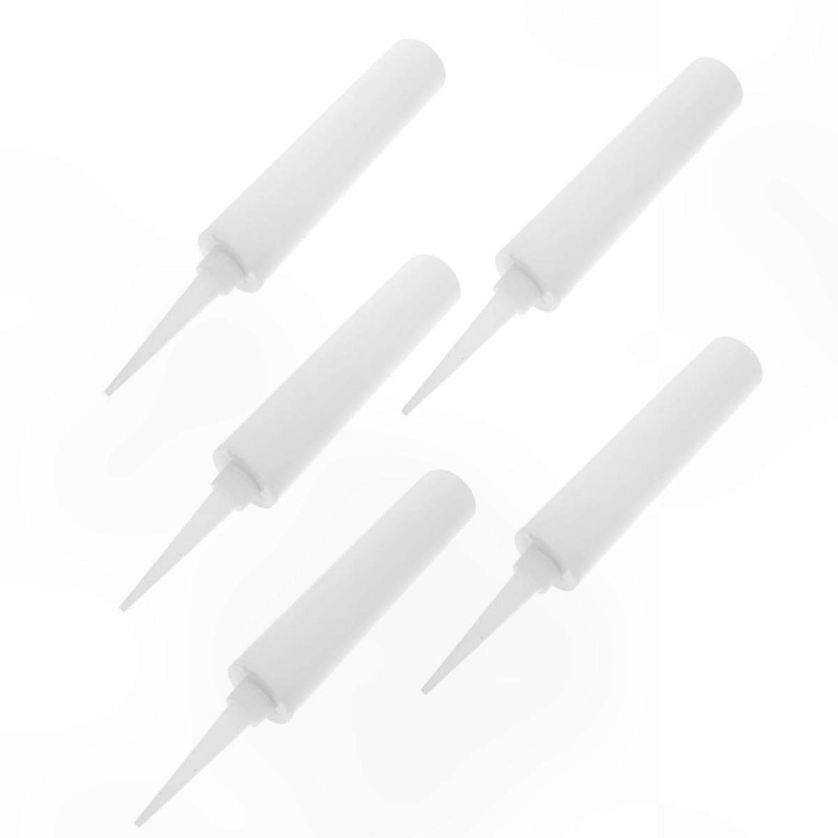 5-Pack Plastic Caulking Tubes Nozzle for Latex Sealant Application