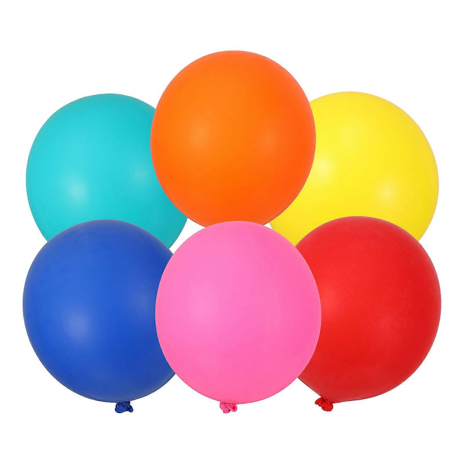 Decorative Latex Balloons 6Pcs Set Designed For New Year And Holiday Celebrations Featuring Reusable And Round Shapes
