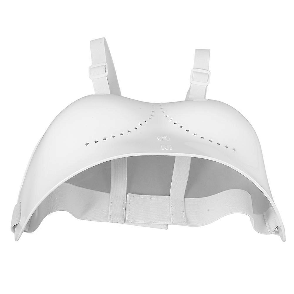 White PVC Sports Chest Guard for Youth with Comfortable Fit and Reliable Protection during Fencing Use
