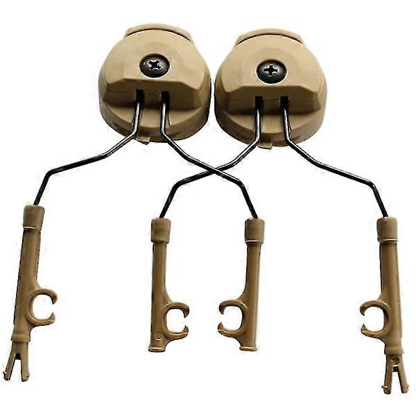 1 Pair 3m Peltor Arc Rail Adapter Attachment Kit For All Rail Ballistic Helmets Gray