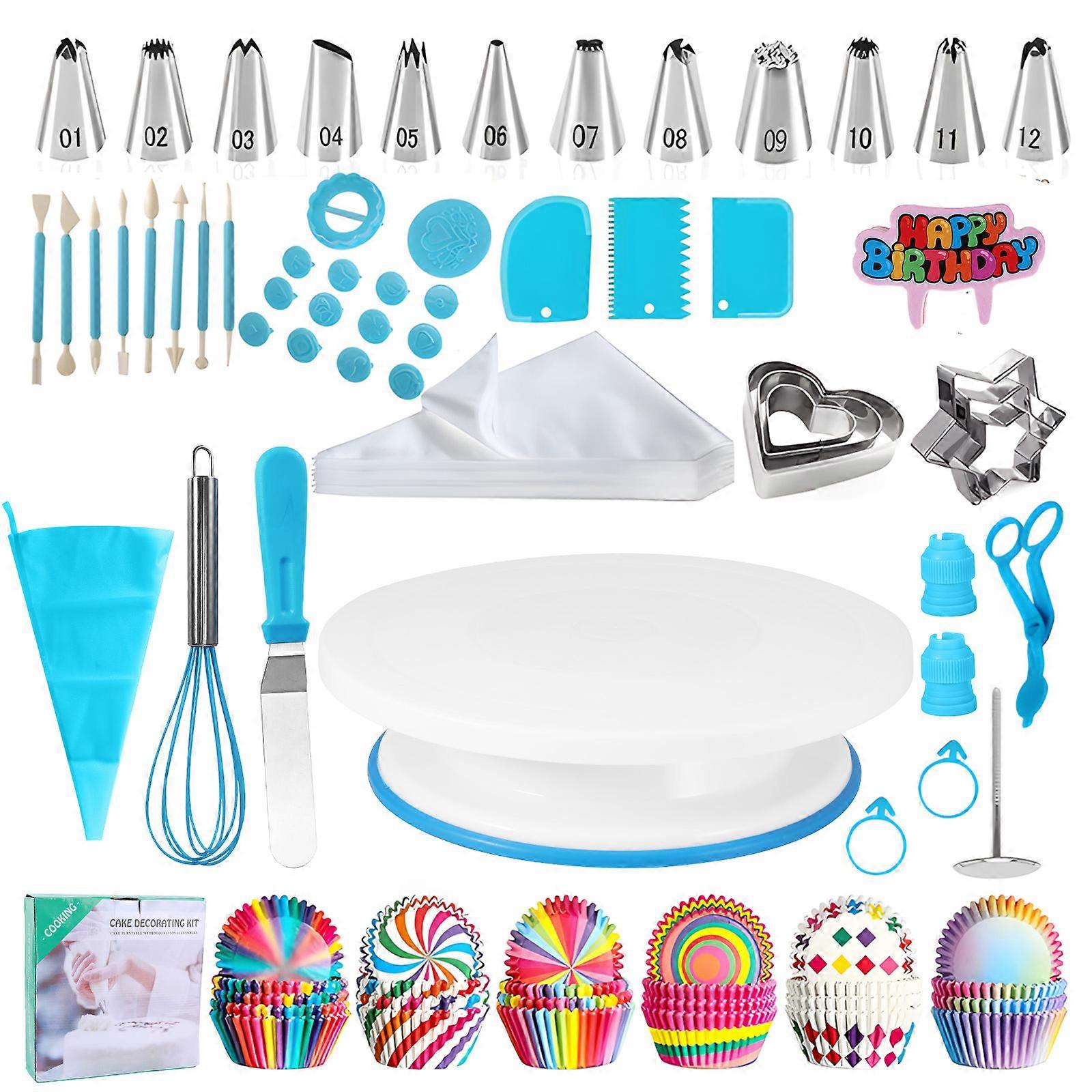 DIY Baking Tools 255-Piece Set Blue