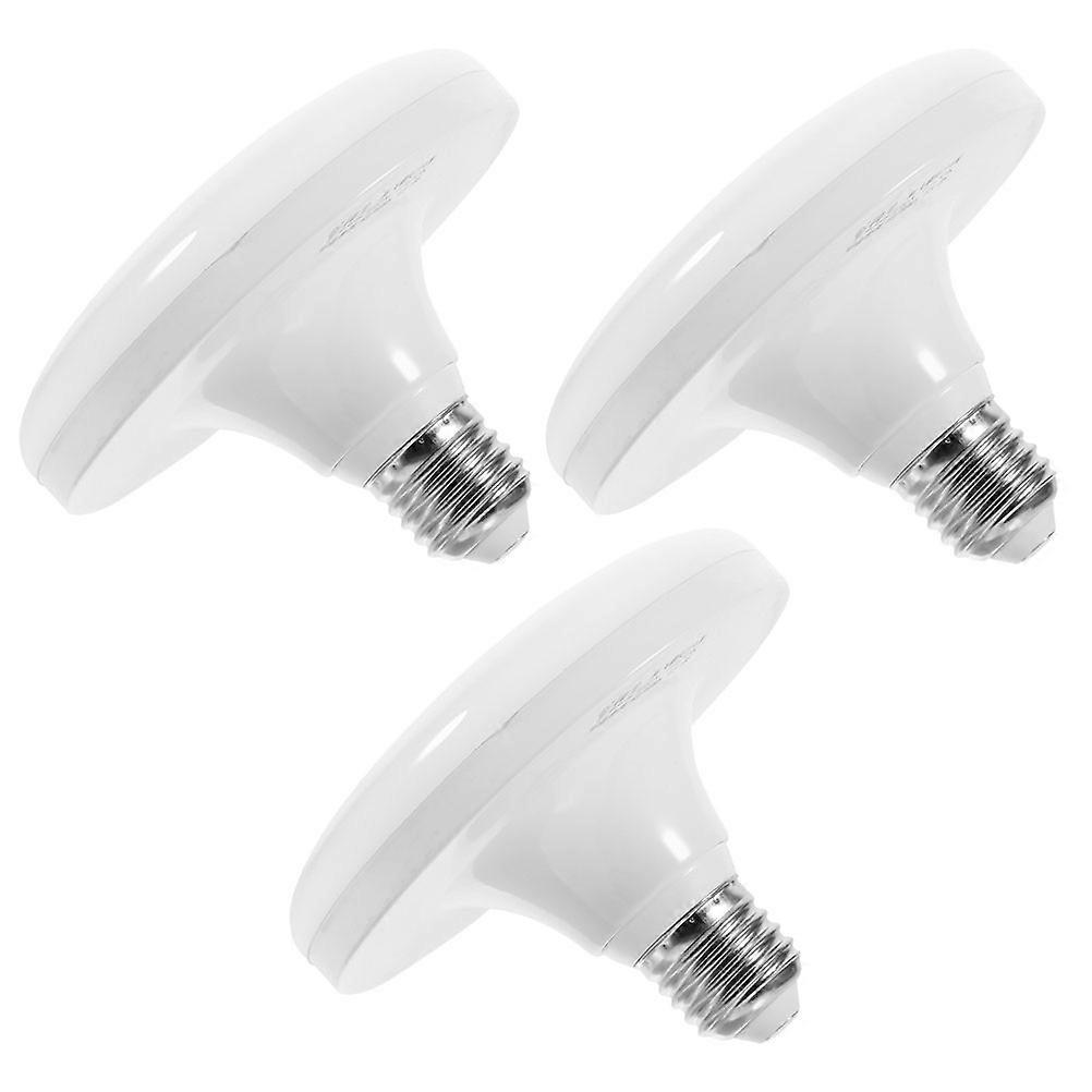 High Brightness E27 Screw Base Flat Led Bulb Replacement Lighting Fixture For Home And Office Use 3Set