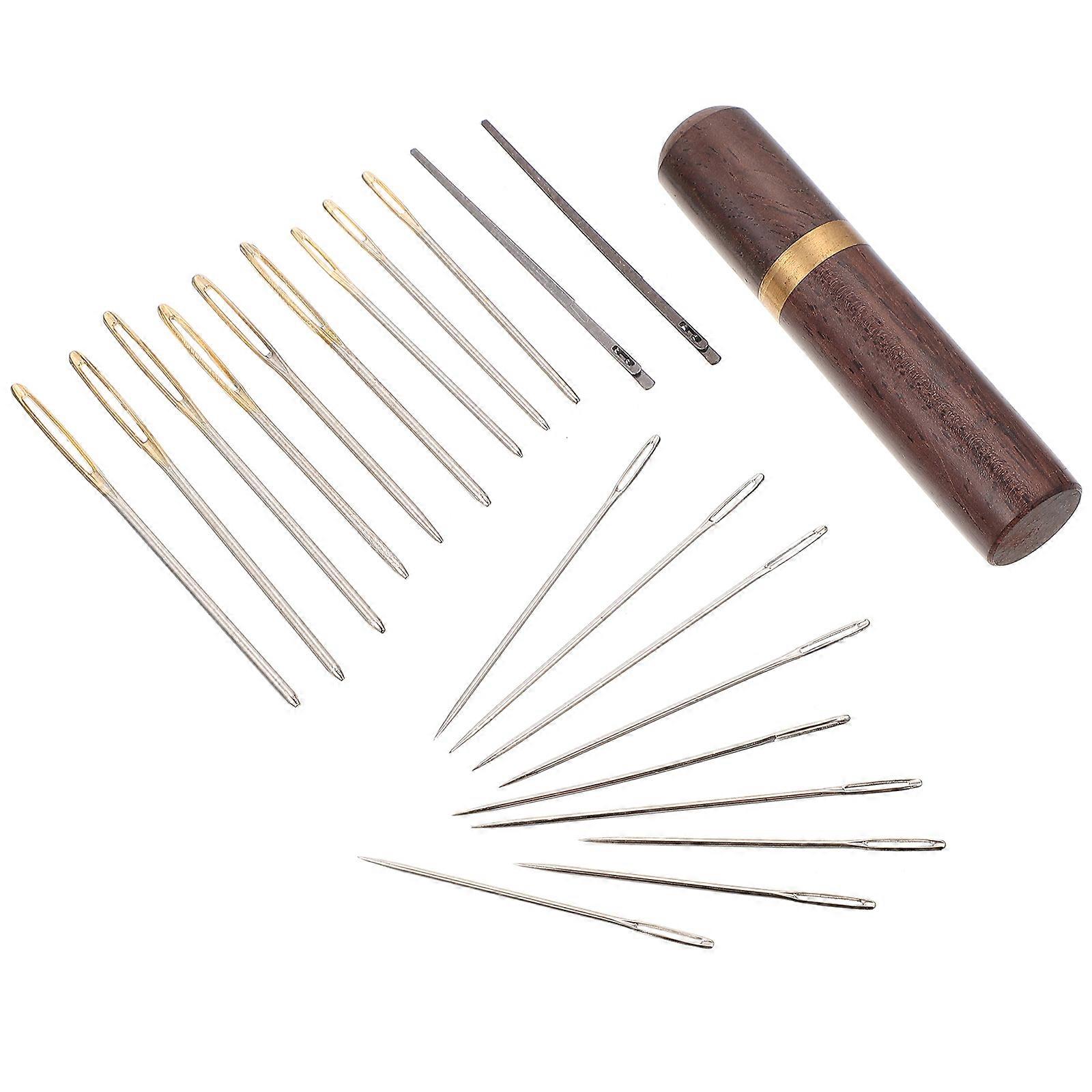 Craft Needle Set with 21 Assorted Color Steel Needles for DIY Crafts and Sewing Projects