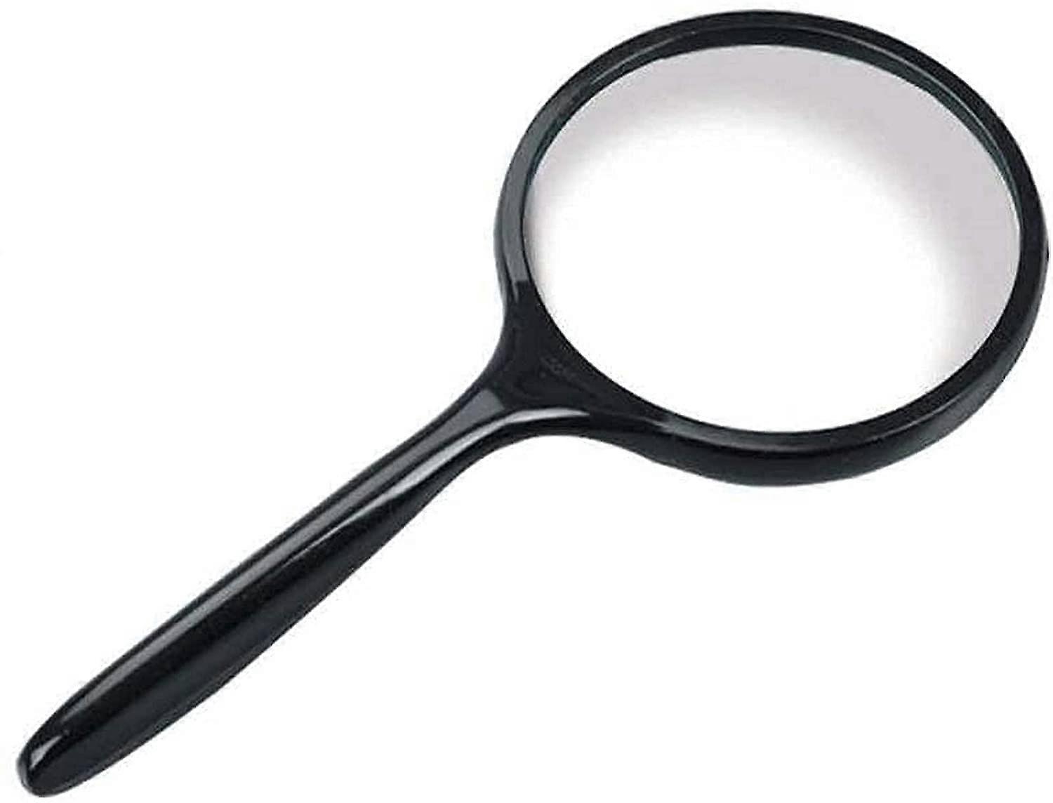 Magnifying Glass 5X Reading Magnifier for Amblyopia 100mm Anti-Scratch Glass Lens Lightweight Design Safehappy