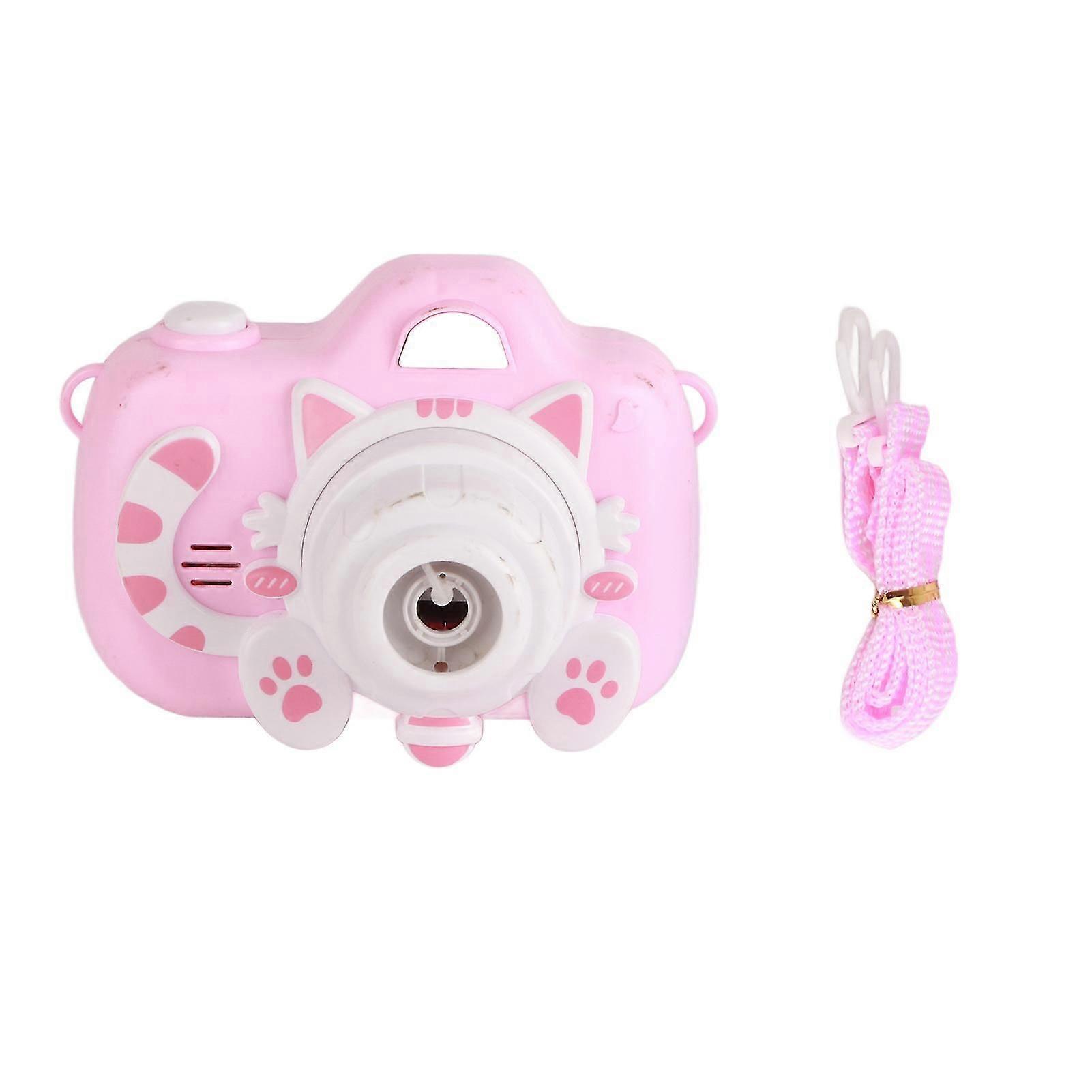 Children Camera Bubble Machine Braces Design Outdoor Soap Blow Bubbles Toys with Light Music