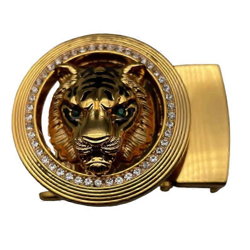 2022 new year tiger head belt buckle automatic buckle head multiple buckle