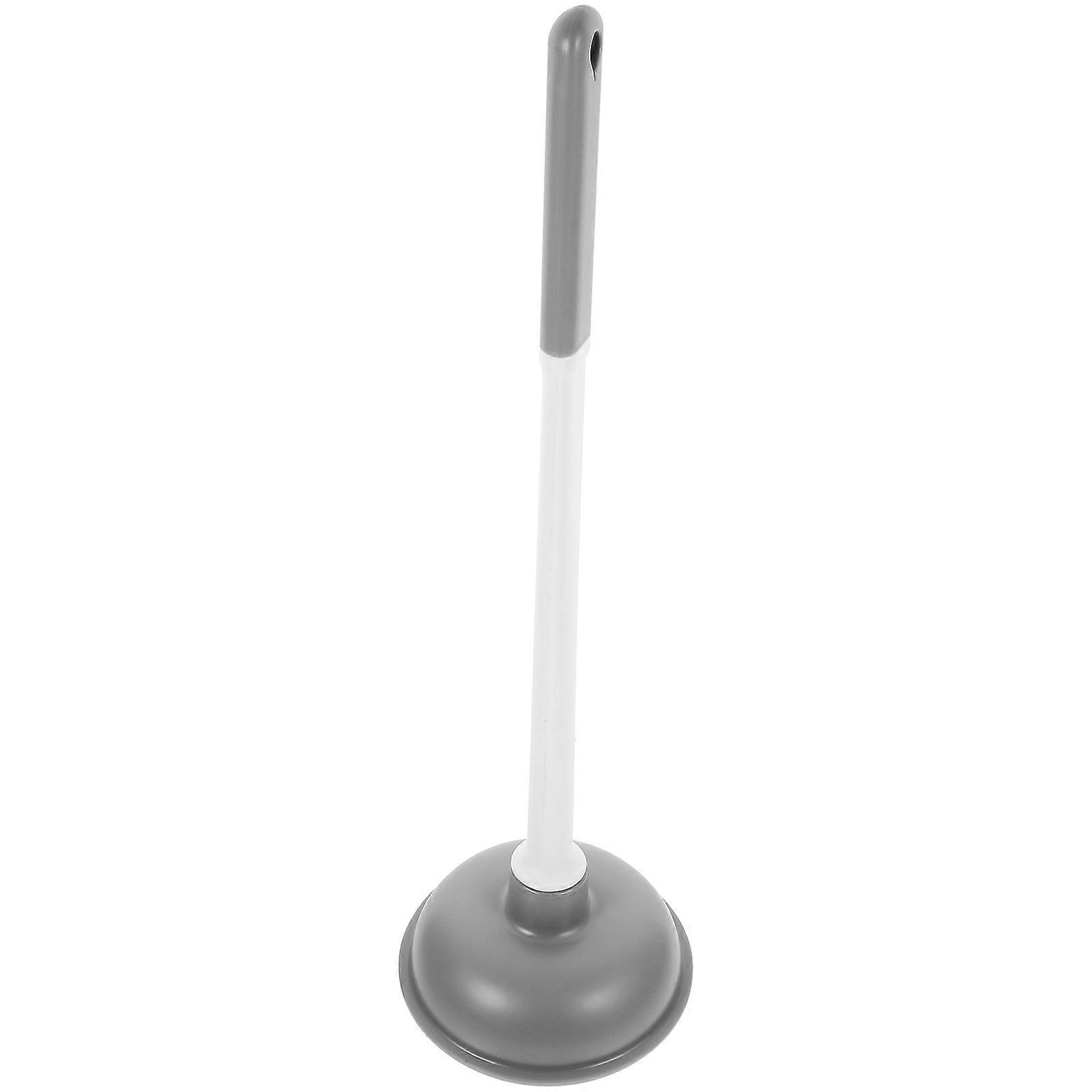 Bathroom Plunger Drain Cleaning Device for Home Users Convenient Toilet Unclogging Grey 1Pack