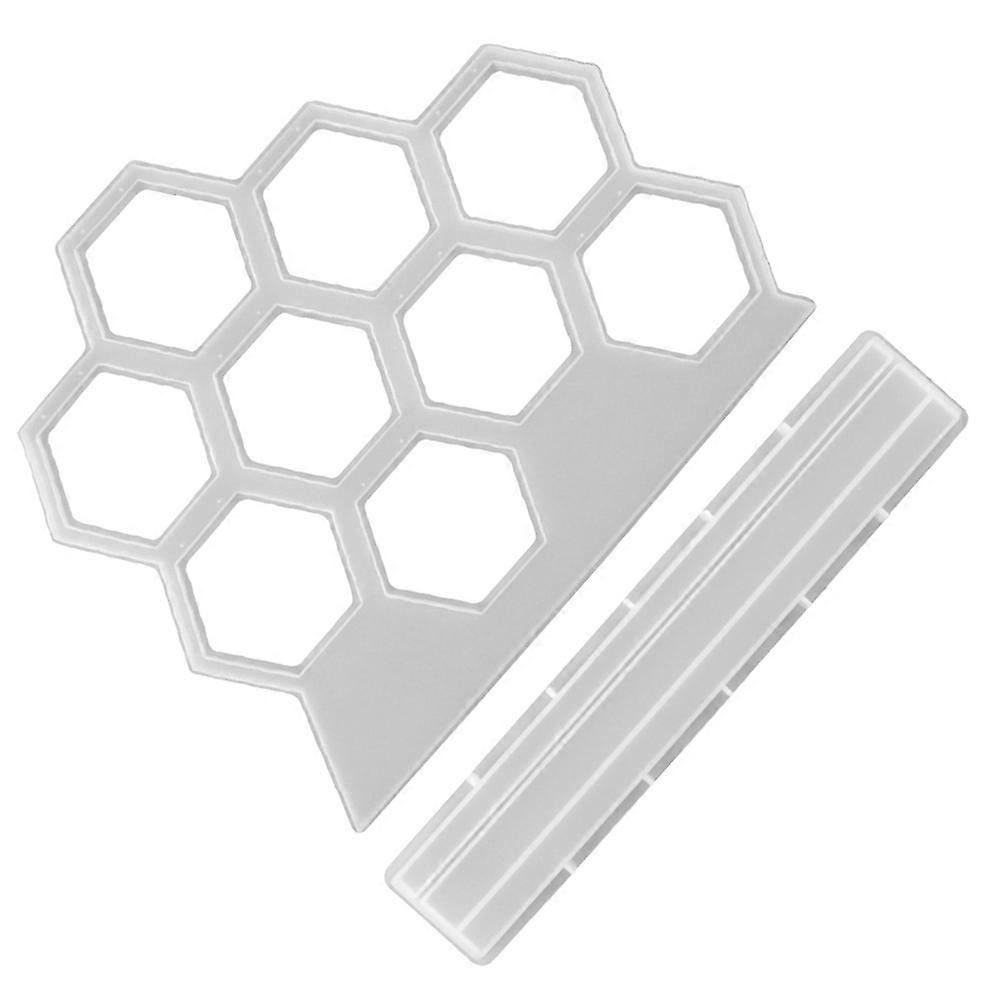 Silicone Mold for DIY Easy to Clean and Reusable 2 Pcs Hexagon Shape