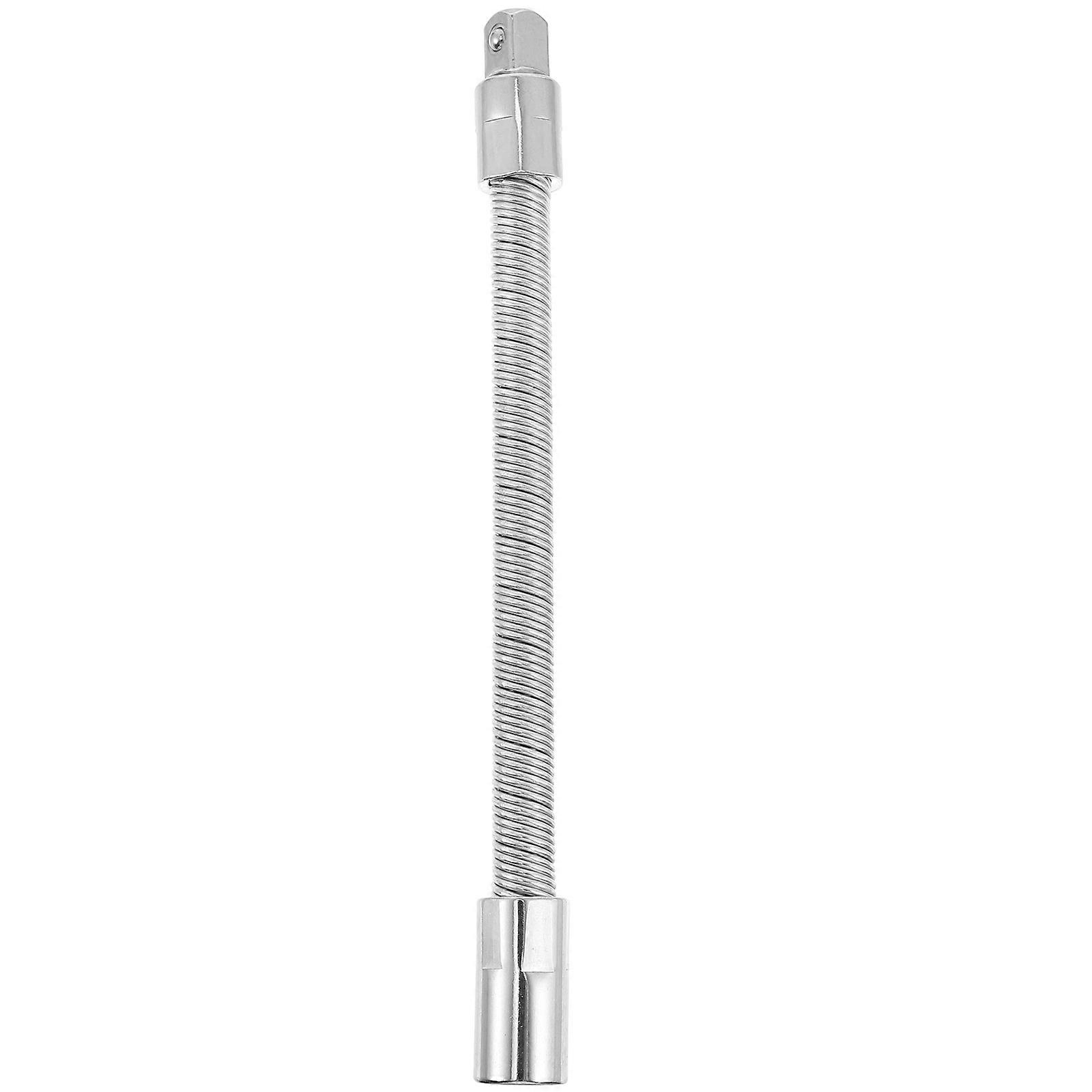 Flexible Socket Extension 1Pc Elastic Tool For DIY Professionals Maintenance Silver Durable