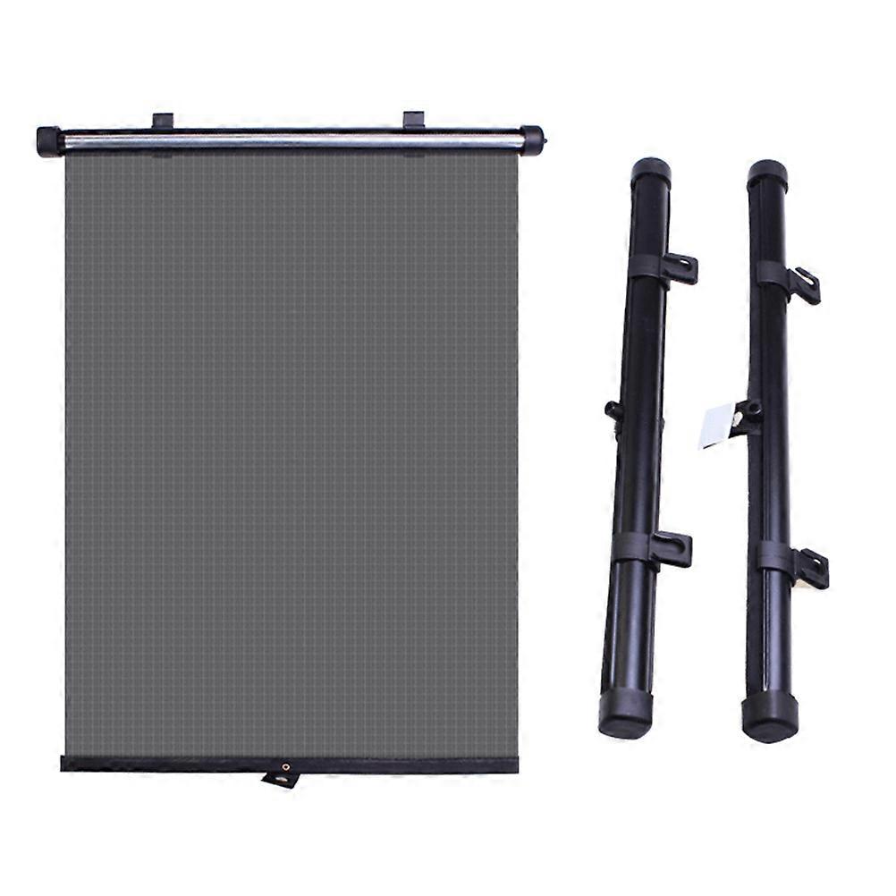 Automatic Expansion Mesh Sun Shade for Car Black with Suction Cups Easy to Install and Store 2 Pcs