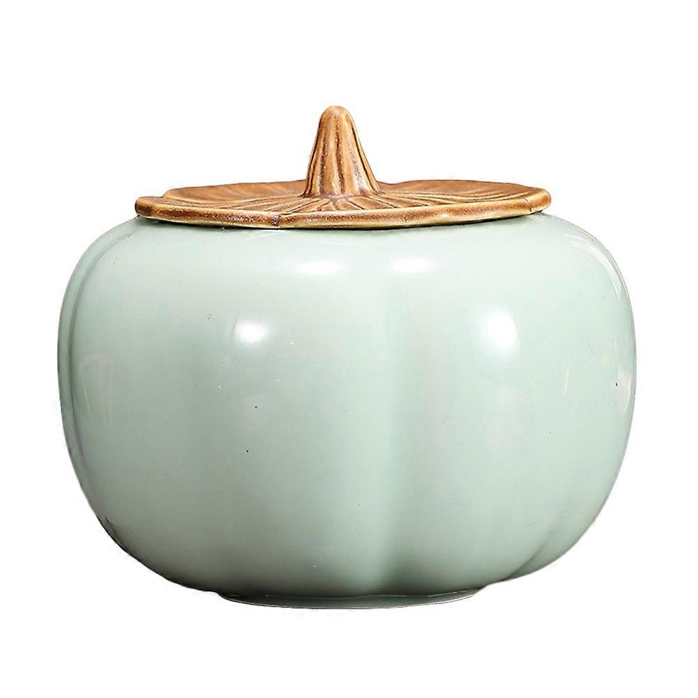 Decorative Mini Pumpkin Shape Canister Storage Container For Home And Restaurant 8X8X8cm Moistureproof 1Pcs