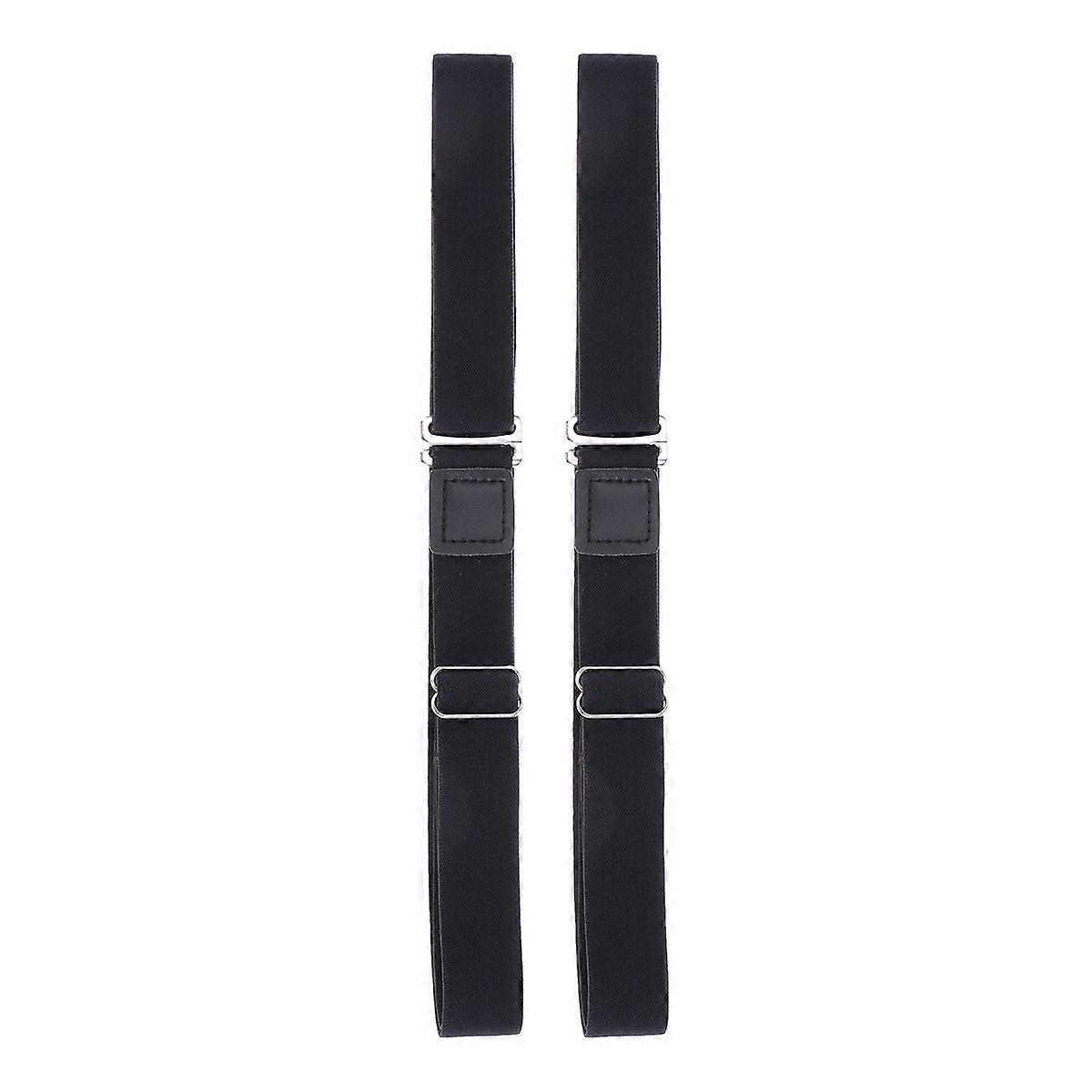Premium Wrinkle Resistant Shirt Stay Belts Ideal For Men And With Adjustable Length And Effective Anti-slip Clip 2Pack