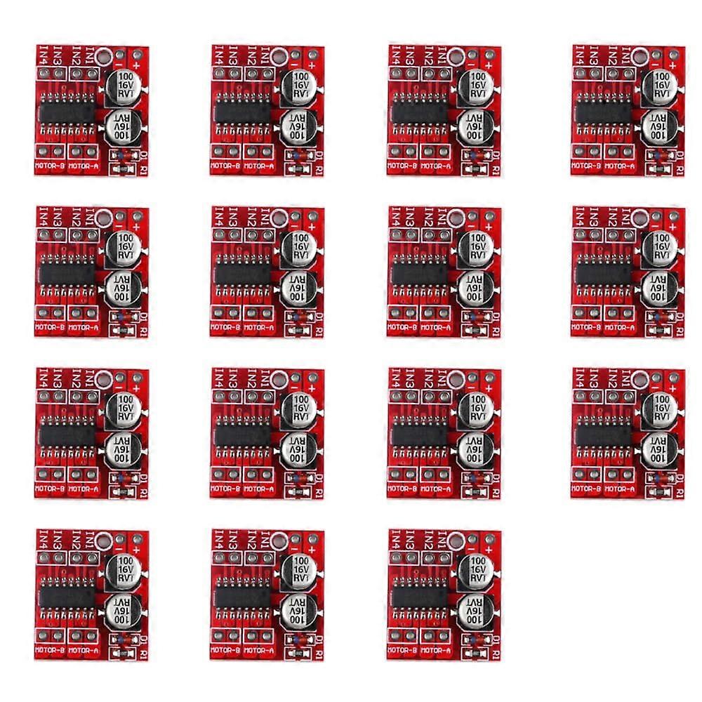 DC Motor Drive Module 2-Way Bidirectional PWM Control Dual H-Bridge Mini 15-Pack
