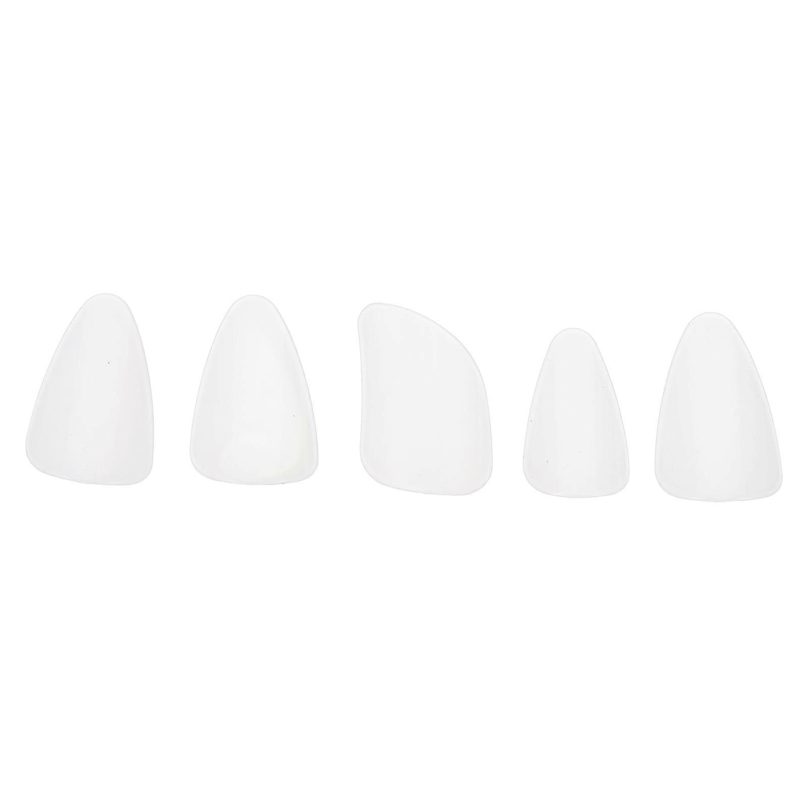 Pipa-soittimen osat muusikoille, joissa on pyöreä reuna valkoisena 5 kpl määrä