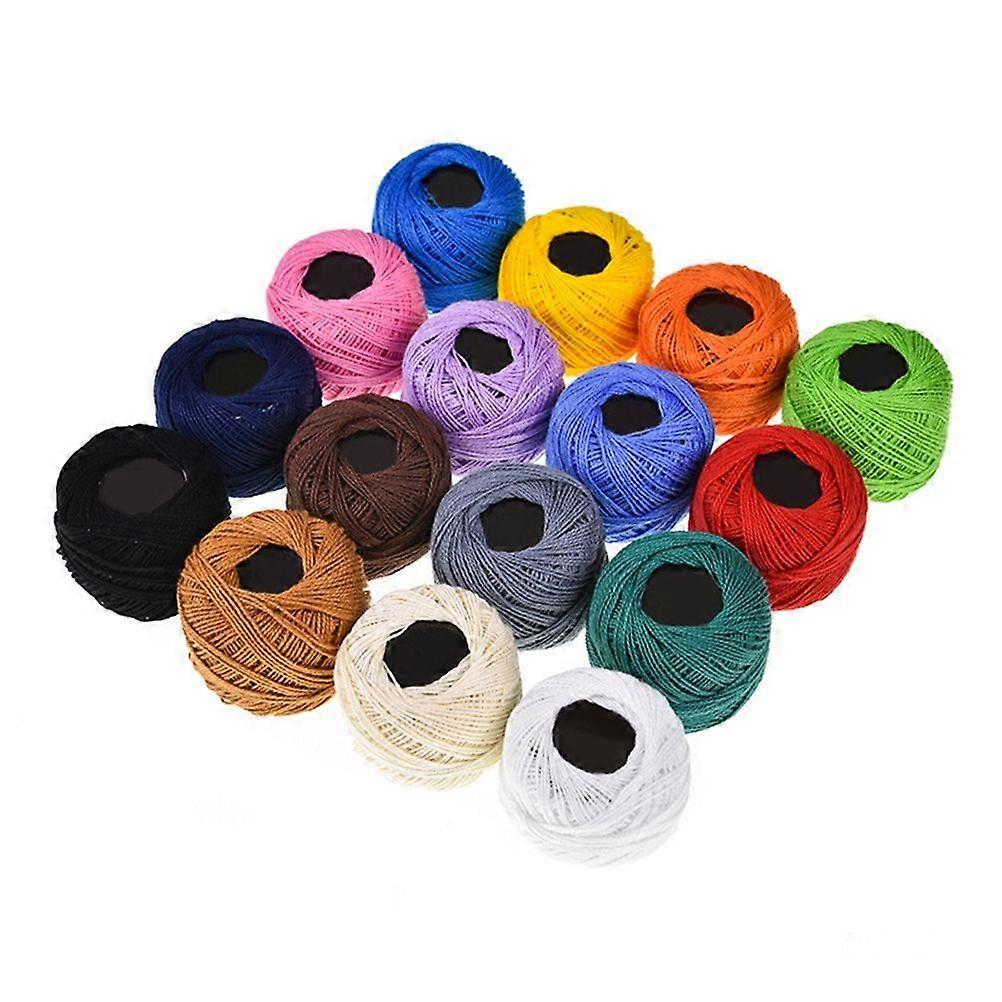 16 Color Cross Stitch Line Embroidery Thread Cross Stitch Wiring Manual DIY Color Embroidery Thread (Solid Color)