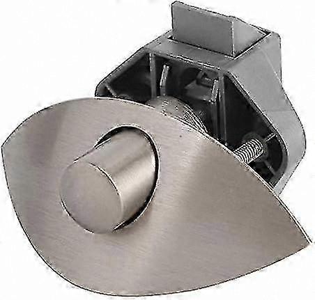 Chrome Cabinet Lock, Keyless Push Button Latch for RV, Boat, Wood Doors 14-16mm